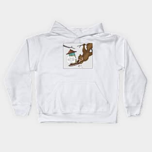 Eastern Bushy Tailed Ground Bird Kids Hoodie